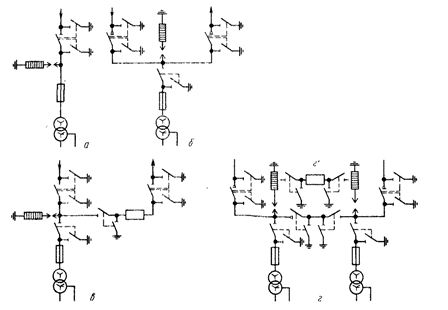 Главные схемы соединений распределительного устройства РУ 10 кВ трансформаторных подстанций 10/0,38 кВ