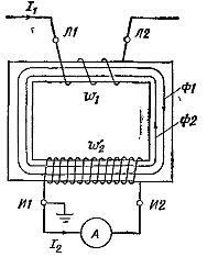 Схема включения измерительного трансформатора тока