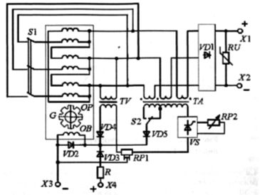 Принципиальная схема сварочного генератора ГД-4006