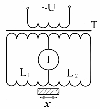 Схема включения индуктивного дифференциального датчика