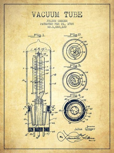 Патент на вакуумную лампу 1928 года