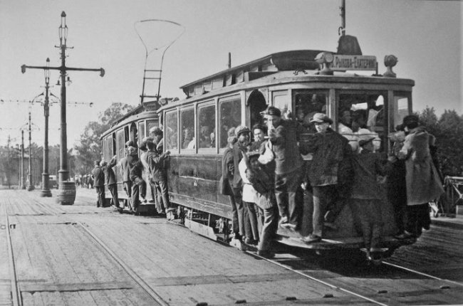 Трамвай в России в 1920-х годах.