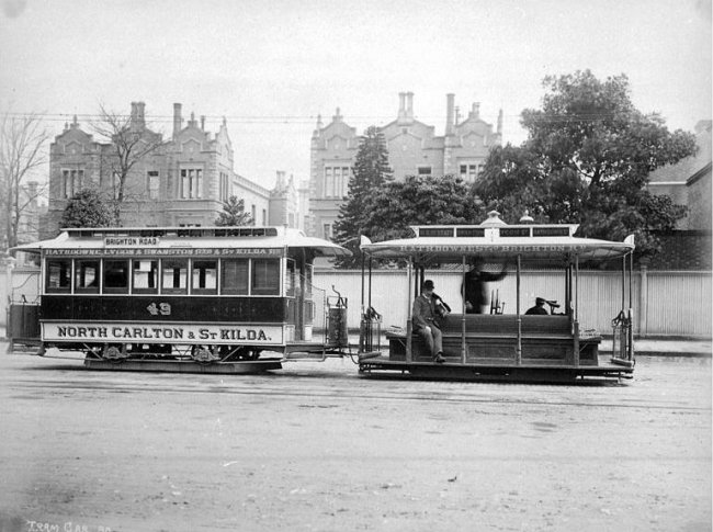Канатный трамвай в Мельбурне в 1905-м году