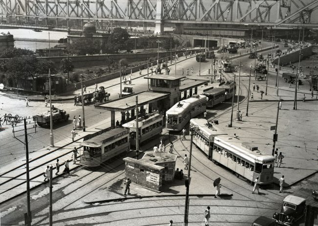 Один из трамвайных терминалов в Калькутте