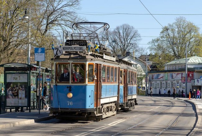 Трамвайная линия Юргарден в Стокгольме