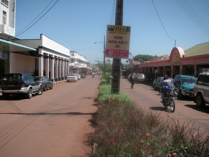 Город Джинджа в Уганде