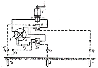 Принципиальная схема измерителя заземлений типа МС-07 (МС-08)