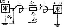 Схема передачи постоянного тока в послеаварийном режиме