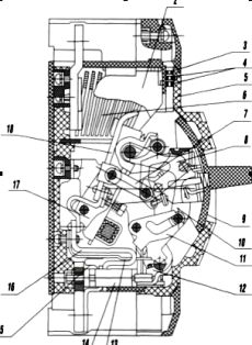 Автоматический выключатель, серия ВА 04-36 (устройство выключателя)