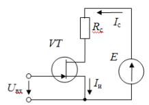 Схема включения с общим истоком полевого транзистора с управляющим p–n-переходом