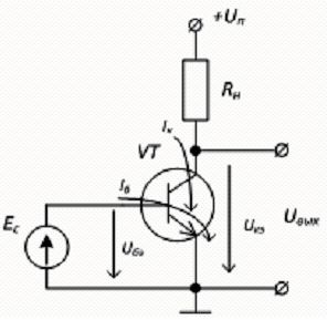 Схемы включения биполярного транзистора с общим эмиттером
