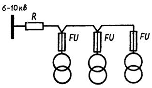 Магистральная схема включения трансформаторов