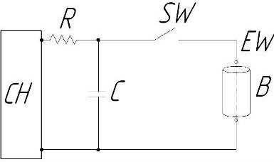 Схема электроимпульсного напыления