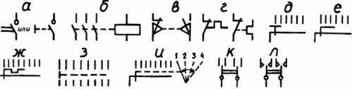 Обозначение тумблера на электрической схеме