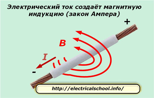 Электрический ток создает магнитную индукцию