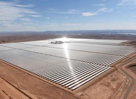 Солненчная электростанция в пустыне Сахара