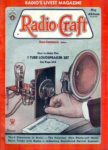 Обложка журнала Radio-Craft 1934 года