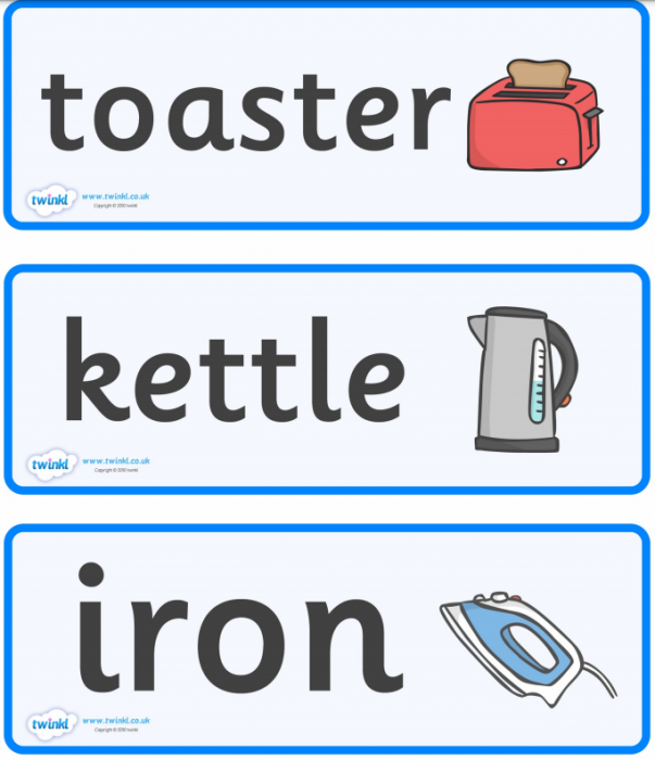 Toaster, kettle, iron