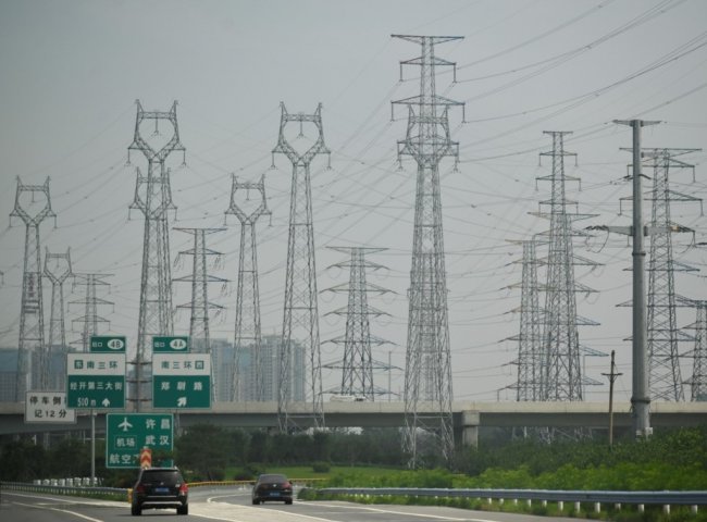 Линии электропередачи в Китае