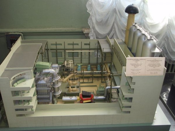 Модель магнитогидродинамической установки У-25