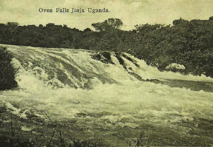 Водопад Рипон в 1907 году до строительства плотины Оуэн-Фолс
