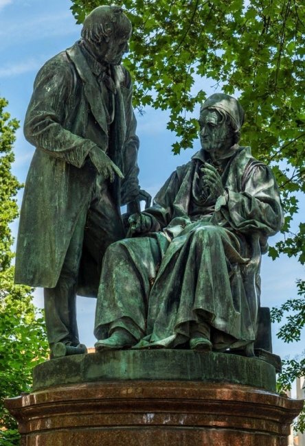 Памятник Гауссу и Веберу в Геттингене