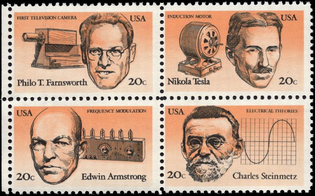 Почтовые марки США 1983 года