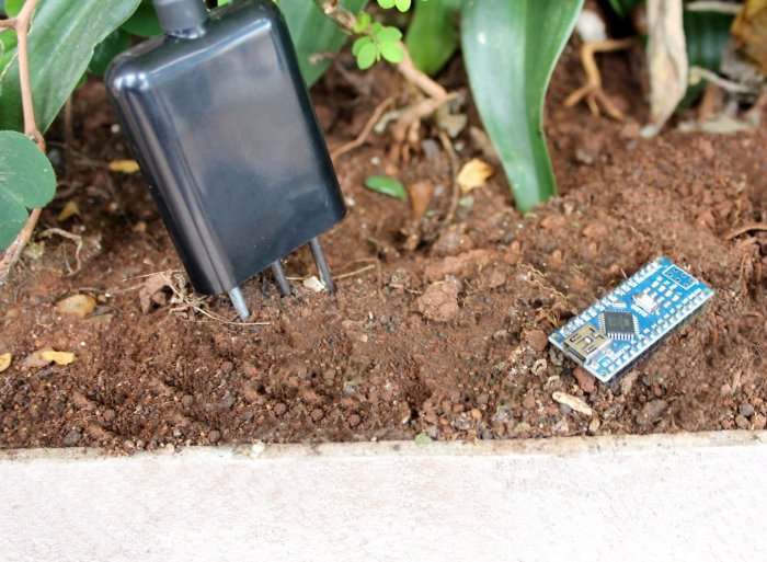 Arduino и датчик проводимости почвы RS485 MEC10