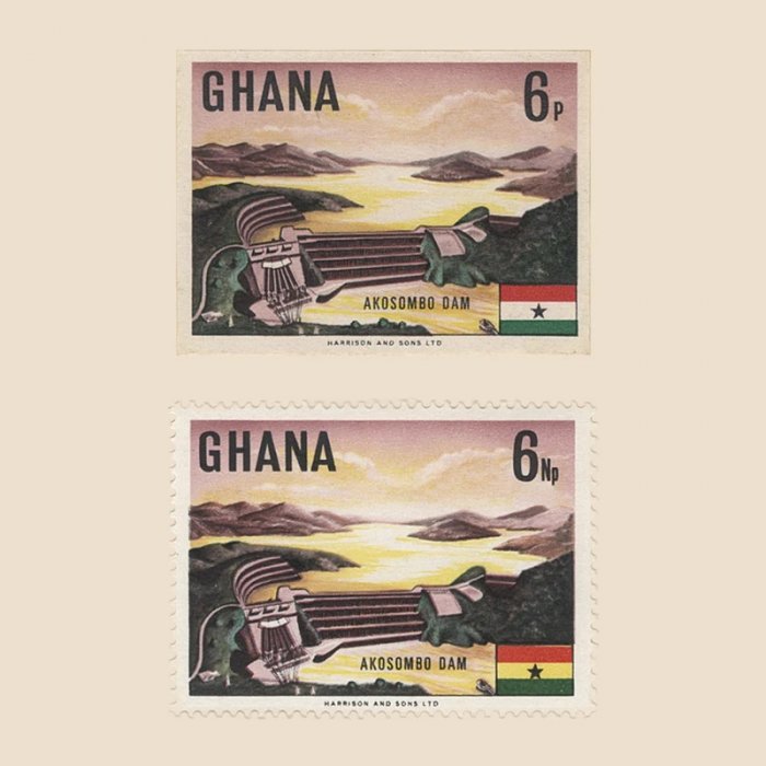 Почтовые марки Ганы 1967 года