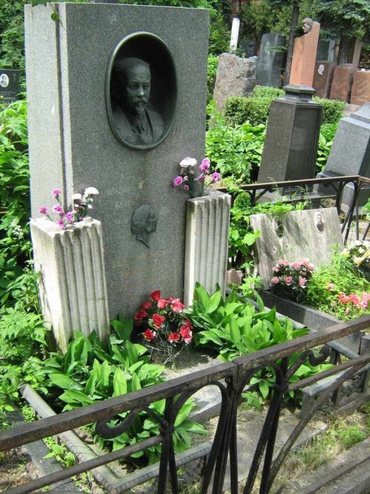 Могила В. Ф. Миткевича на Новодевичьем кладбище в Москве