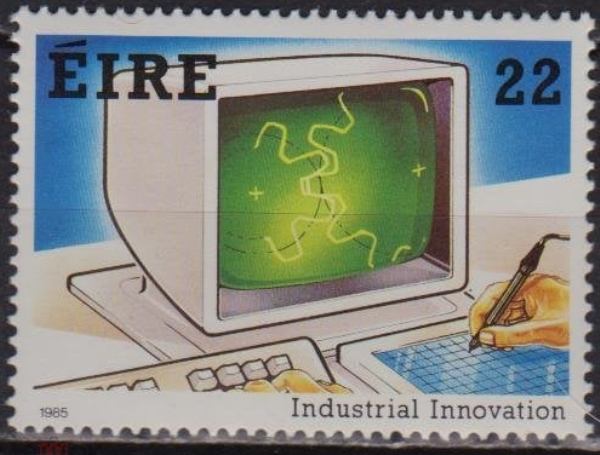 Компьютер на марке Ирландии 1985 года 